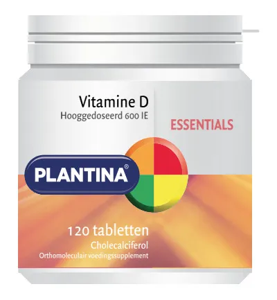 Plantina Vitamine D 600Ie (120 tabletten)