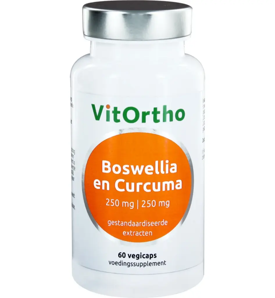 VitOrtho Boswellia 250 mg en curcuma 250 mg (60 vega capsules)