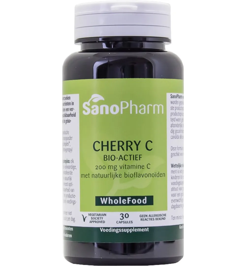 Sanopharm Cherry-C 200 Mg Wholefood (30 capsules)
