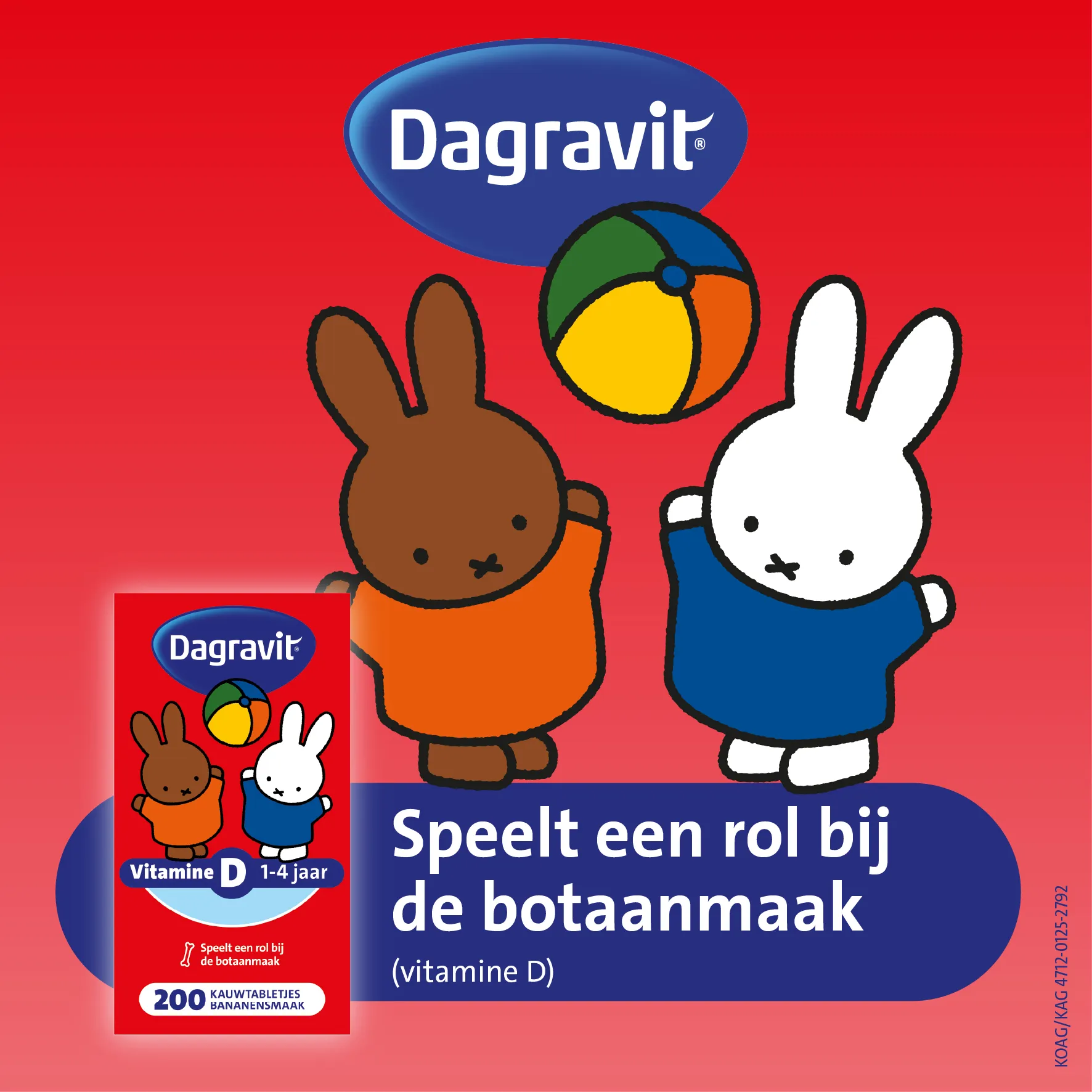 Dagravit Kids Vitamine D Kauwtabletjes (200 kauwtabletten)