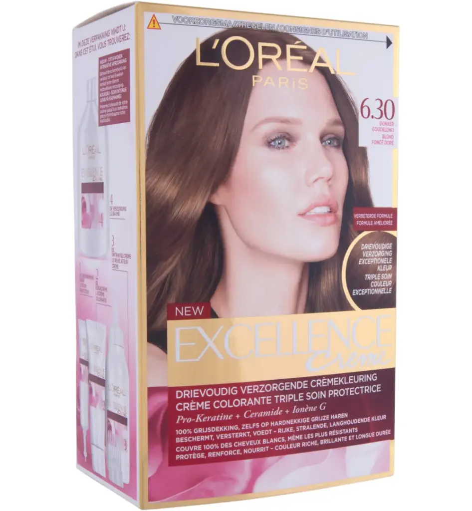 L'Oréal Excellence 6.3 Donker Goudblond (1 set)