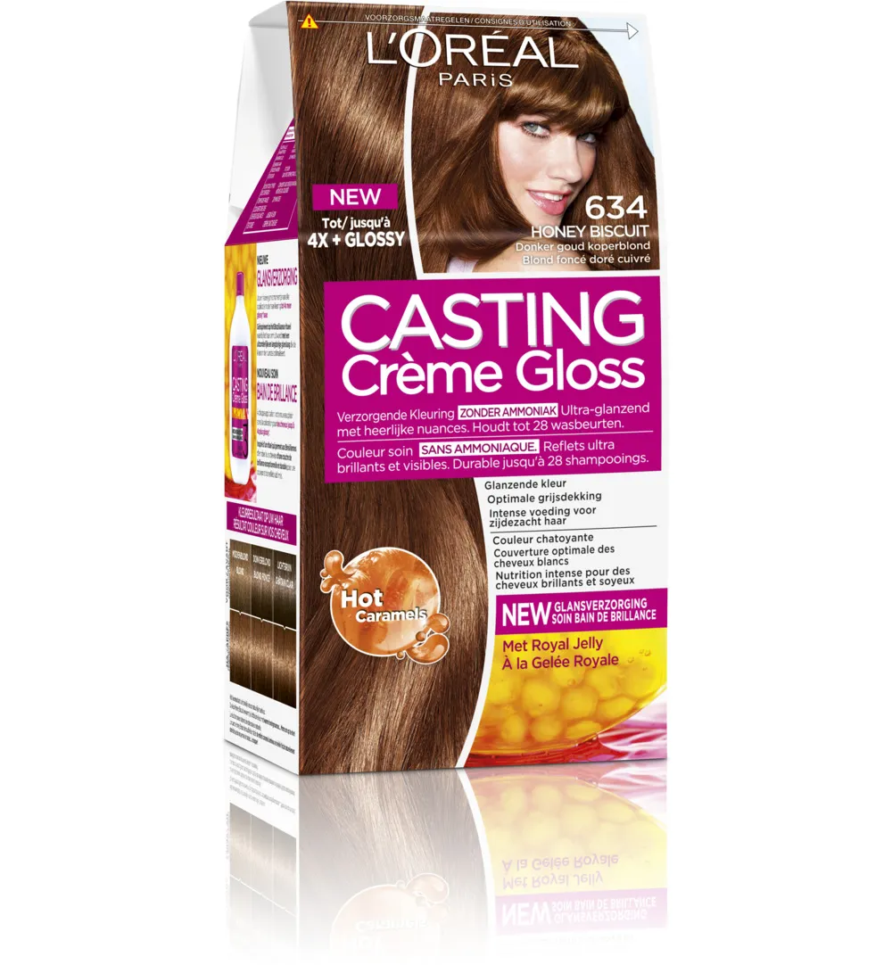 L'Oréal Casting Creme Gloss 634 Honey Biscuit (1 set)