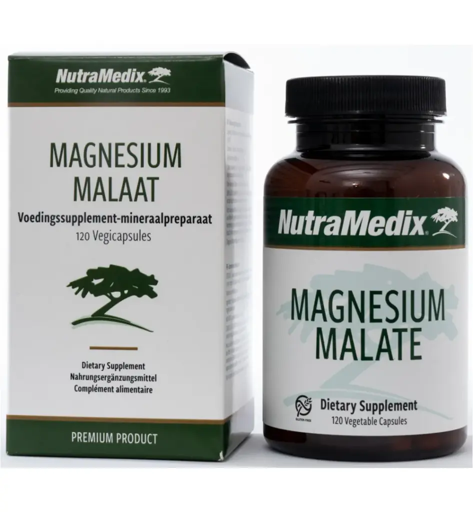 Nutramedix Magnesium Malaat (120 vega capsules)