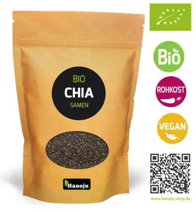 Hanoju Chia Zaad Paper Bag Bio (1000 gr)