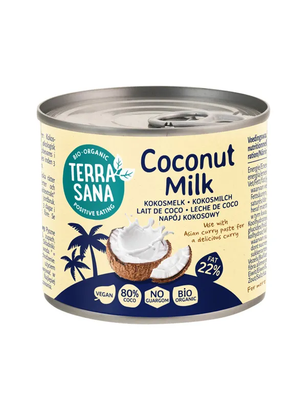 Terrasana Kokosmelk 22% Vet Bio (200 ml)