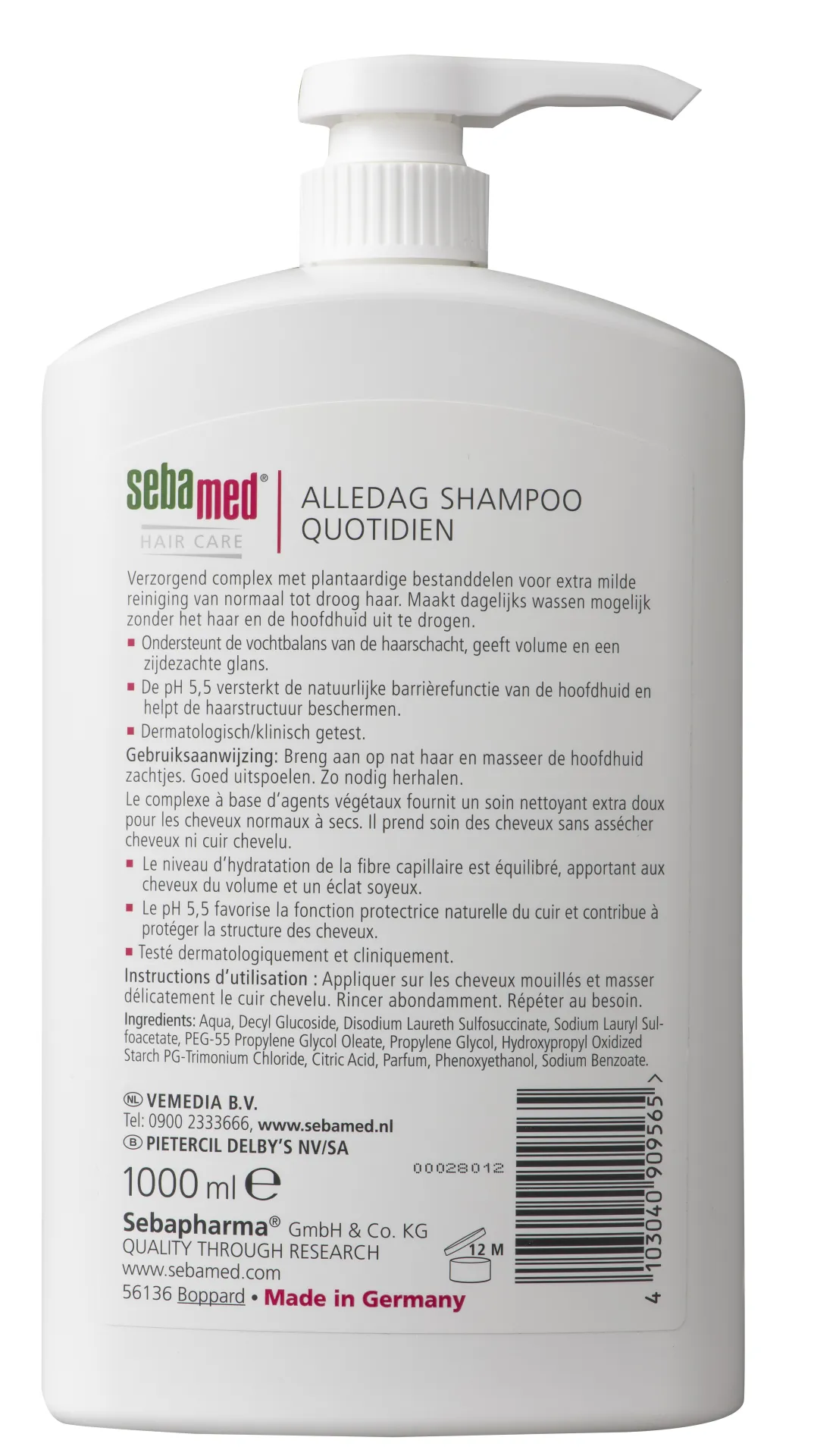 Sebamed Alledag Shampoo Pomp (1000 ml) - image 4