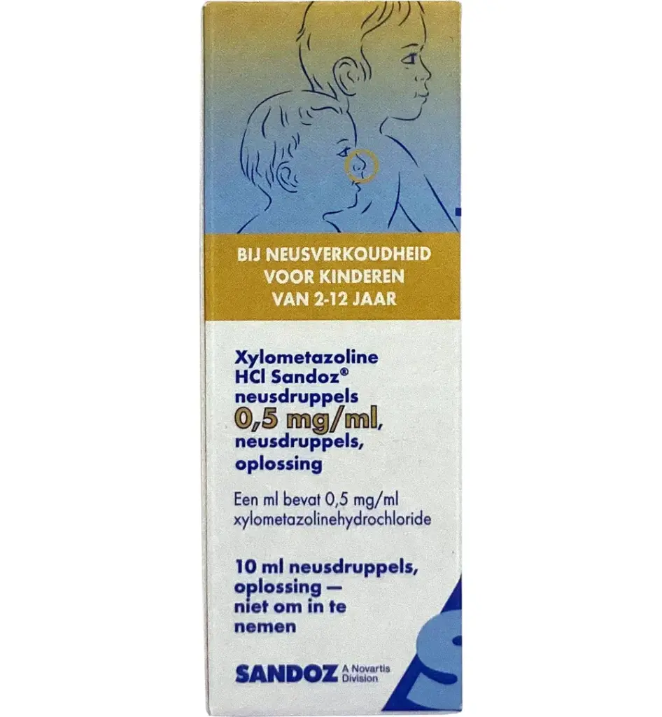 Sandoz Xylometazoline 0,5mg/ml druppels (10 ml)