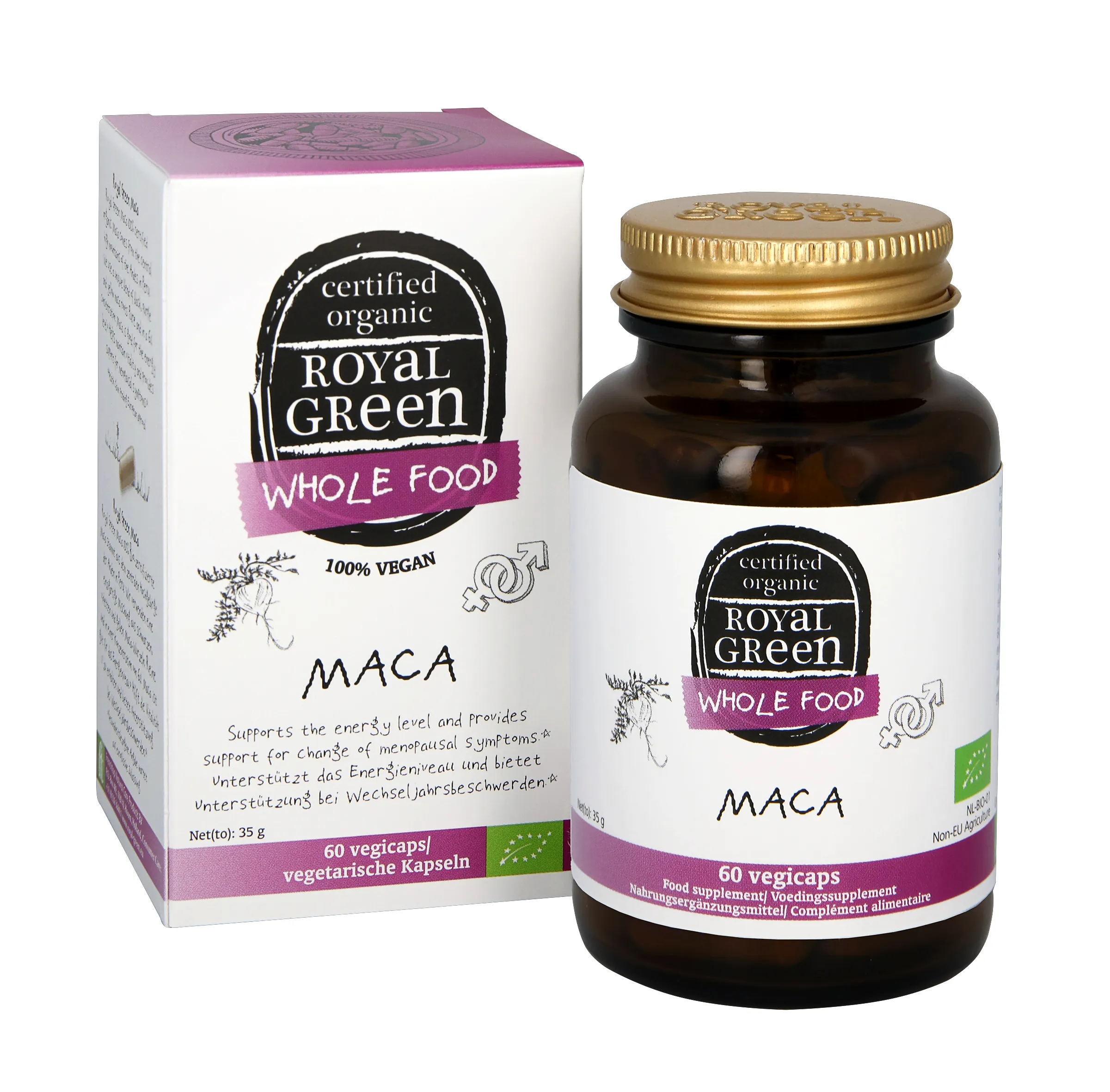 Royal Green Maca bio (60 vega capsules)