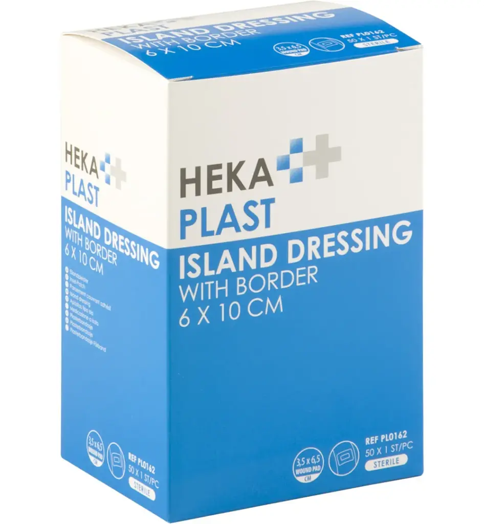 Hekaplast Border 6 cm x 10 cm eilandpleister (50 stuks)