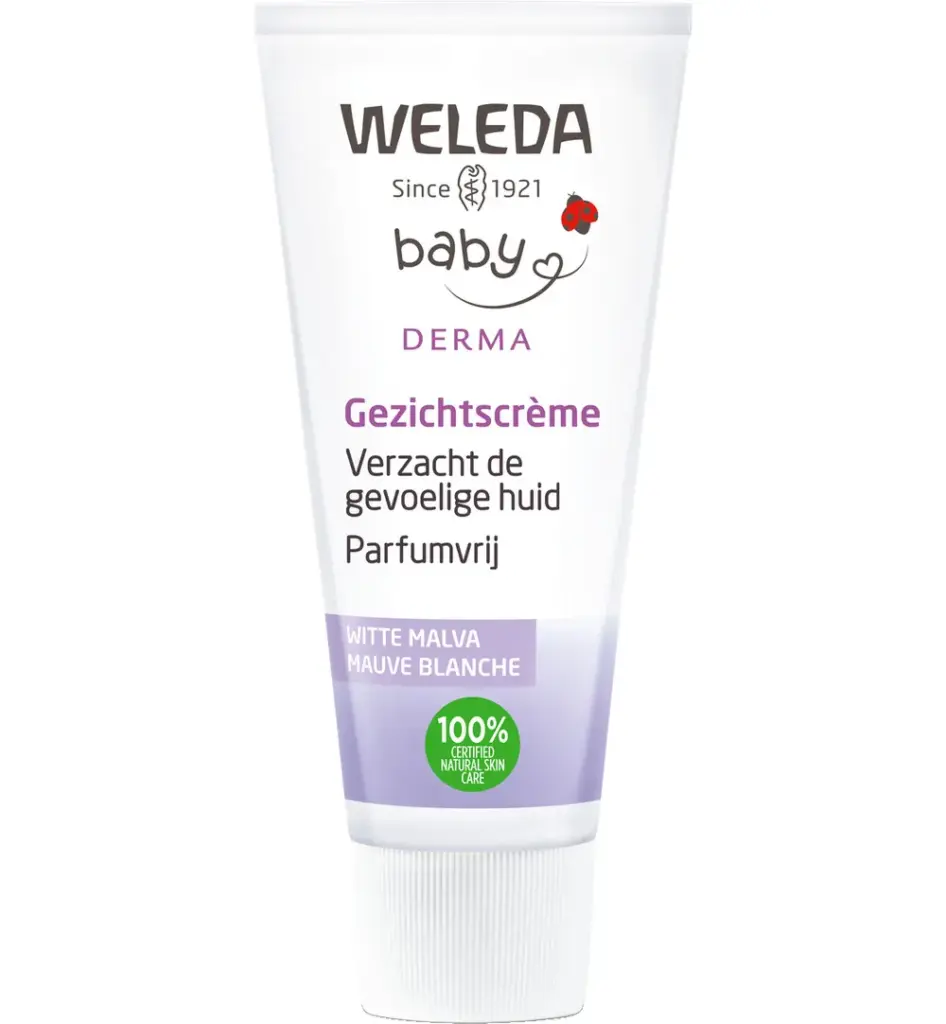 WELEDA Baby witte malva sensitive gezichtscreme (50 ml)