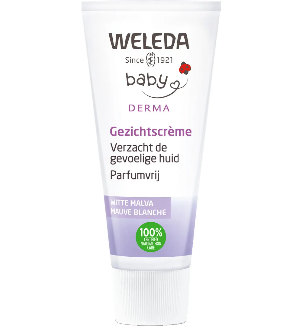 WELEDA Baby witte malva sensitive gezichtscreme (50 ml)