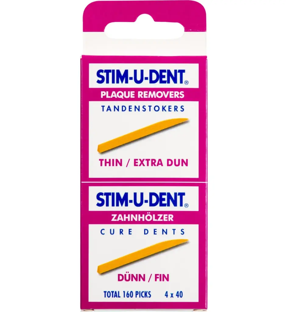 Stimudent Tandenstokers dun (4 x 40 stuks)