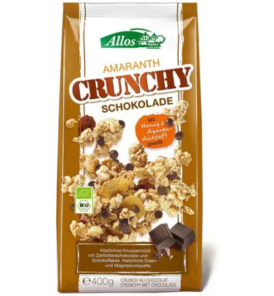 Allos Crunchy Amarant Chocolade Bio (400 gr)