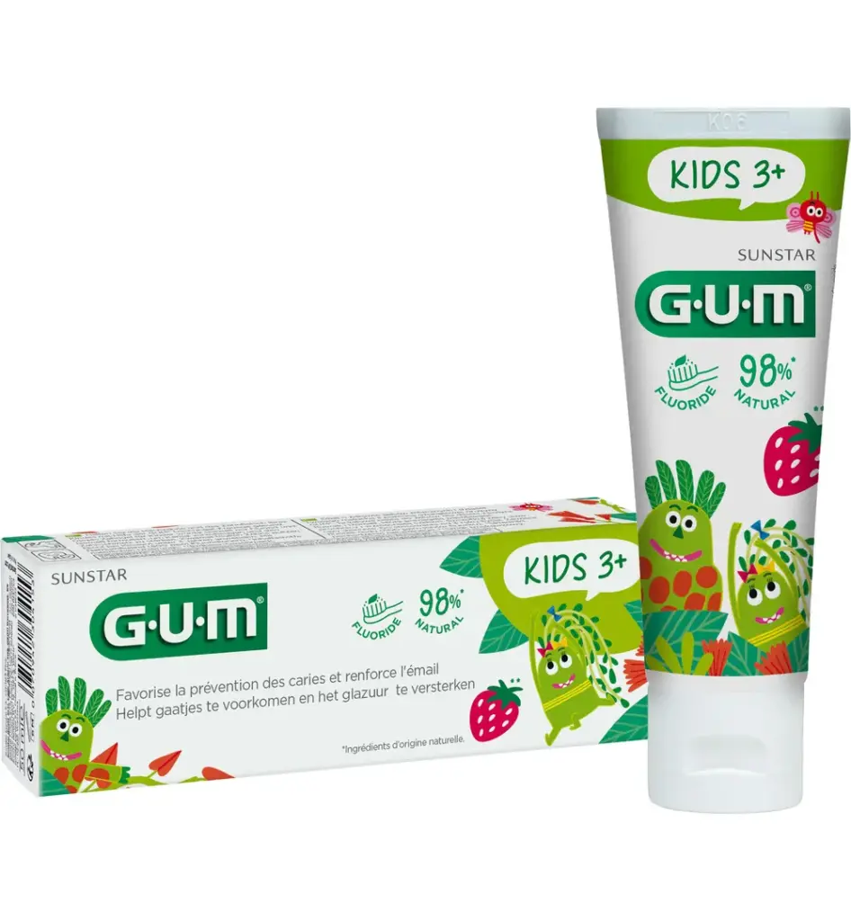 Gum Kids tandpasta aardbei (50 ml)