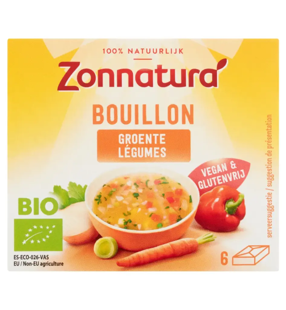 Zonnaturagroentebouillon Tablet Bio (6 X 11 gr)