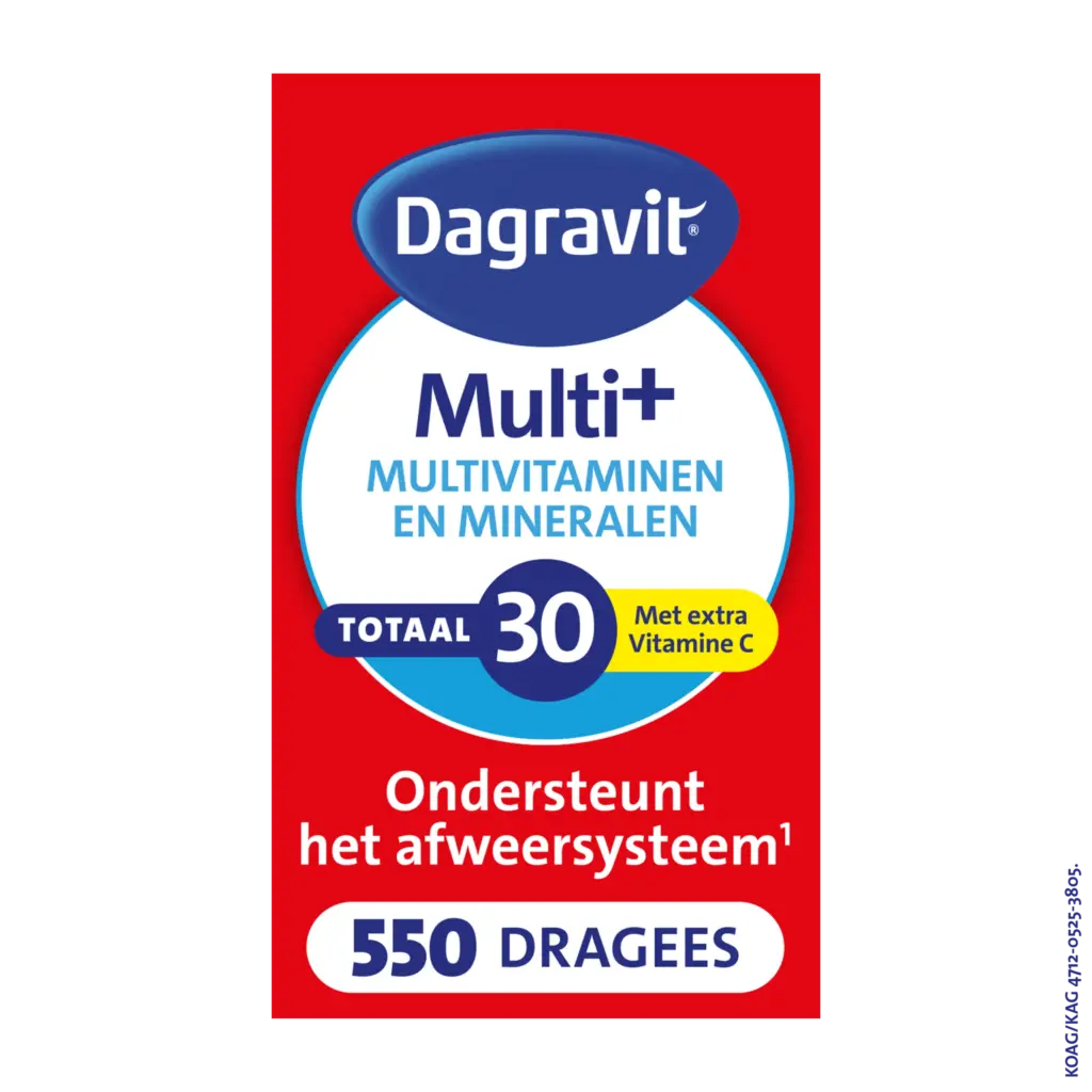 Dagravit Totaal 30 Multivitaminen (500 dragees)