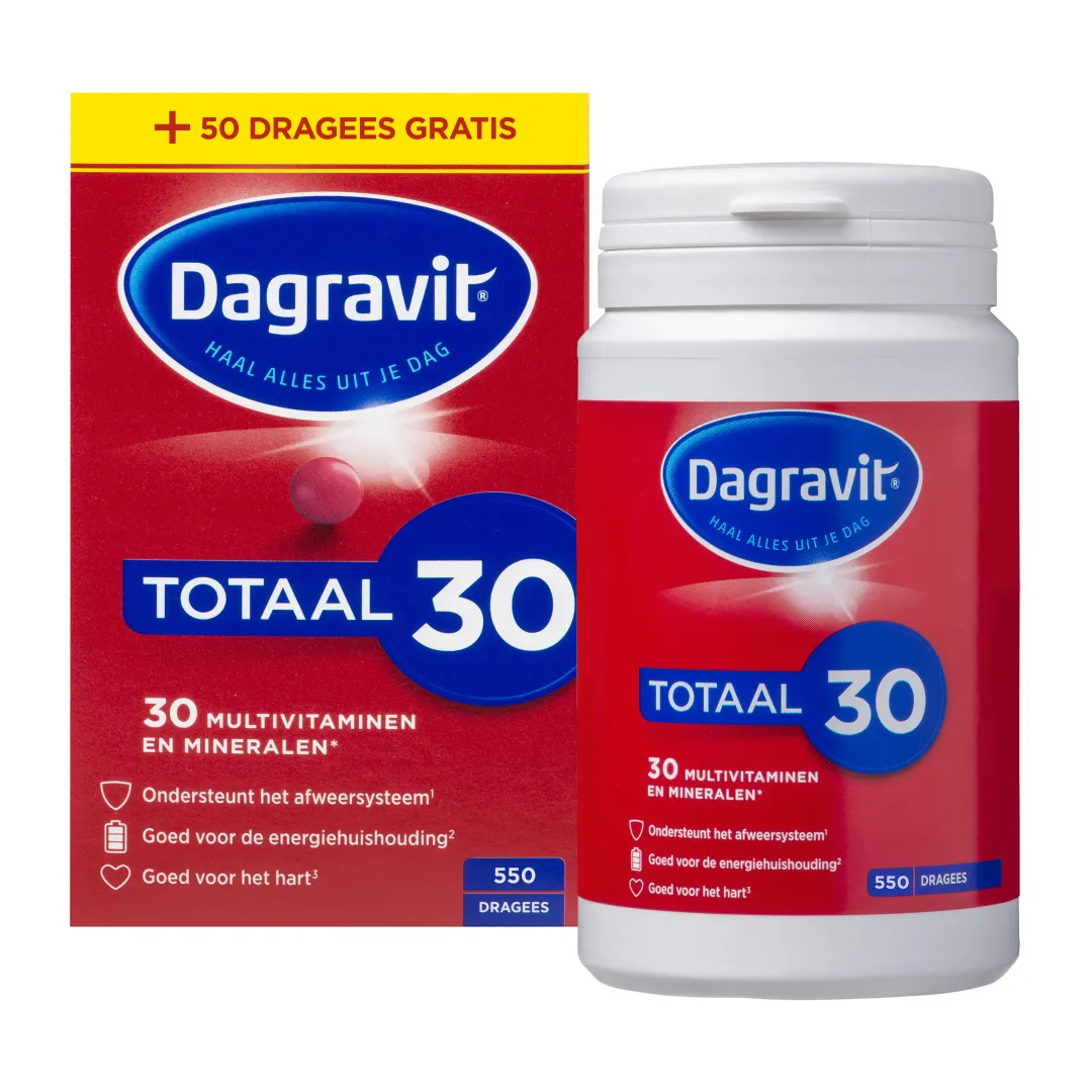 Dagravit Totaal 30 Multivitaminen (500 dragees)