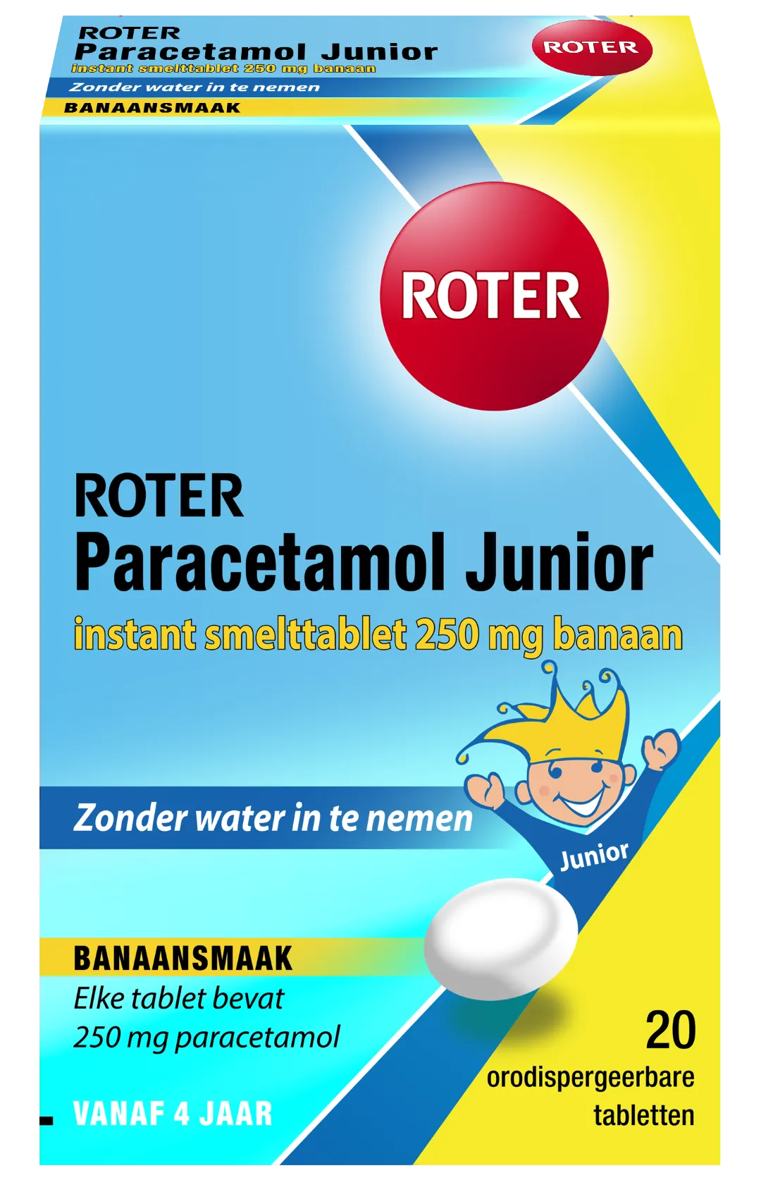 Roter Smelt Paracetamol 250 junior (20 tabletten)