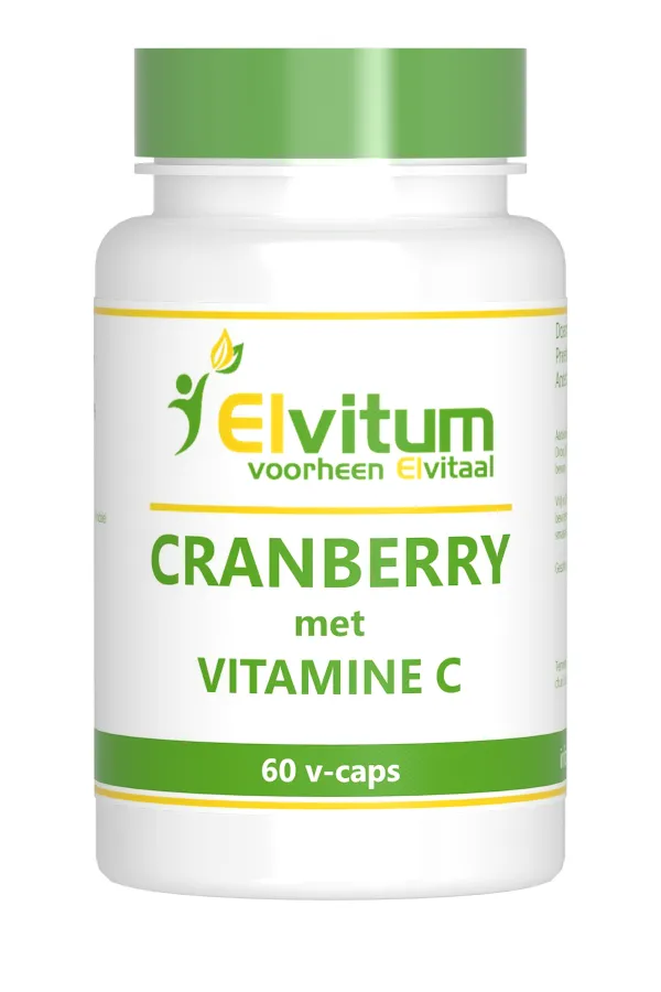 Elvitum Cranberry + 60mg Vitamine C (60 vega capsules)