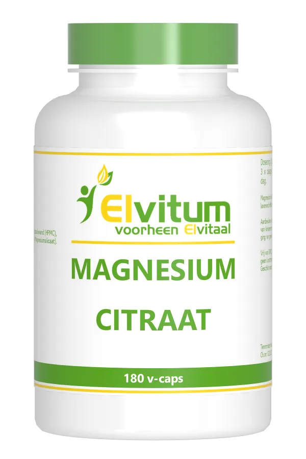 Elvitum Magnesium Citraat (180 vega capsules)