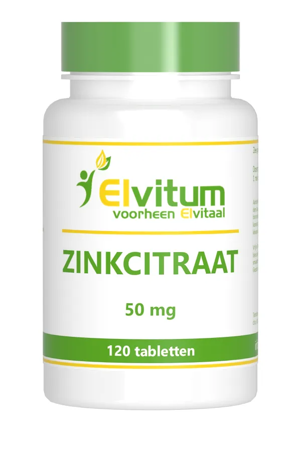 Elvitum Zink Citraat 50mg (120 stuks)