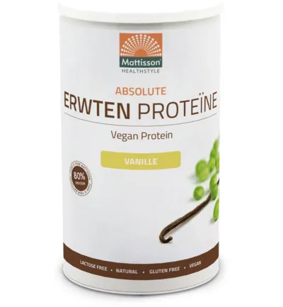 Mattisson Absolute Erwten Proteine Vanille Vegan (350 gr)