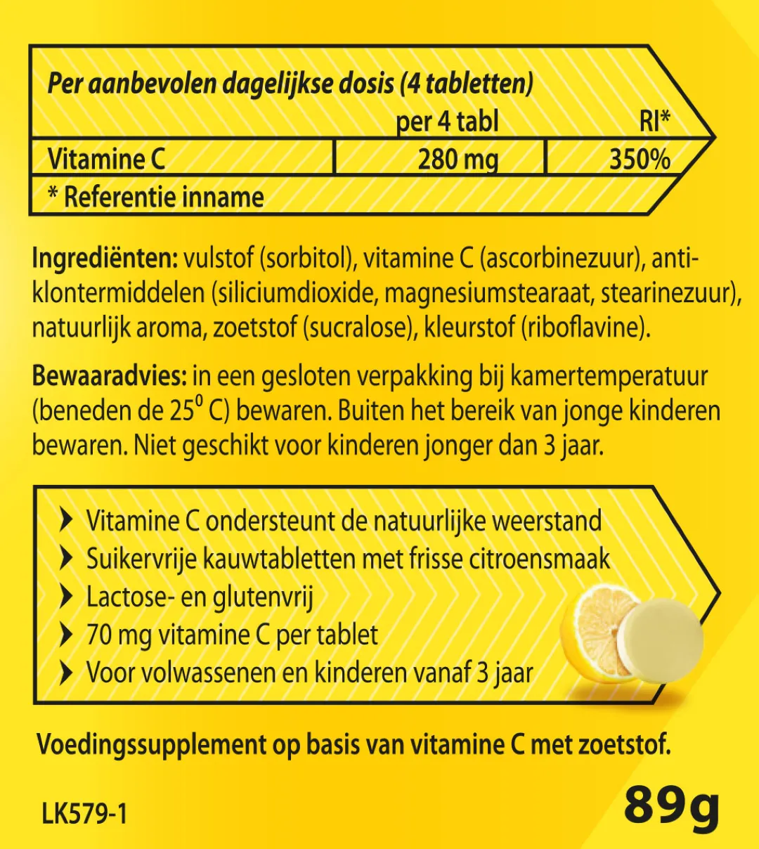 Roter Vitamine C 70 mg suikervrij (300 kauwtabletten) - image 3