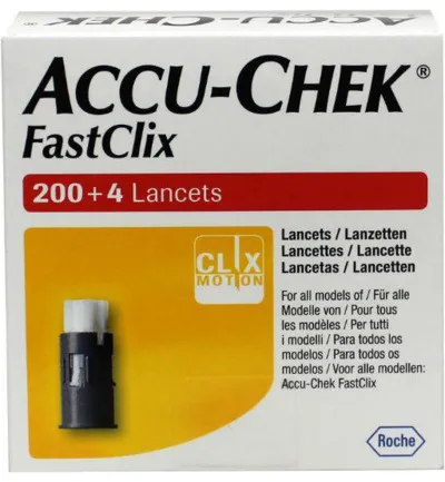 Accu-Chek Fastclix lancet (204 stuks)