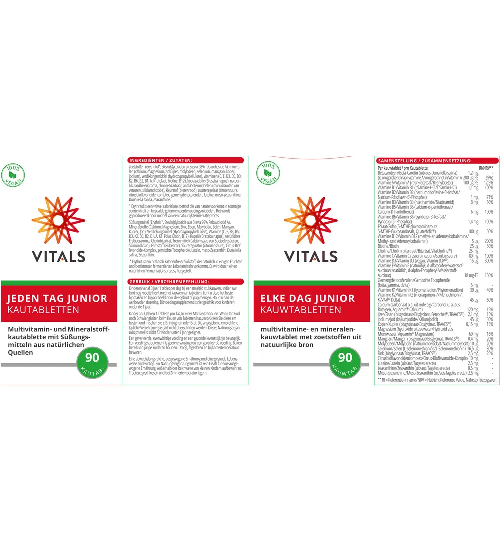 Vitals Elke dag junior (90 kauwtabletten) - image 3