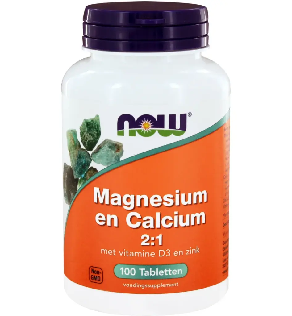 Now Magnesium & calcium 2:1 (100 tabletten)