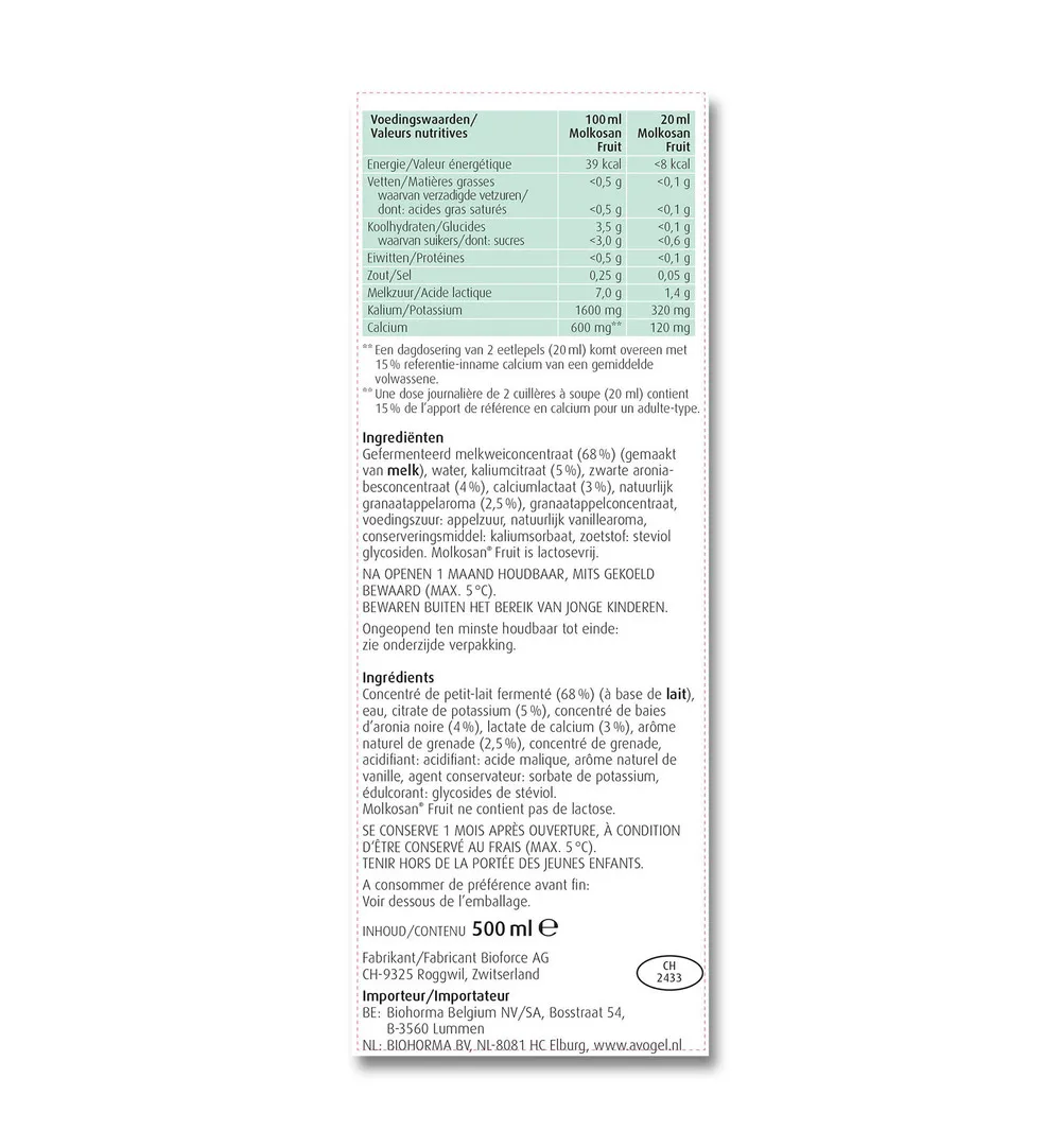 A.Vogel Molkosan fruit (500 ml) - image 4