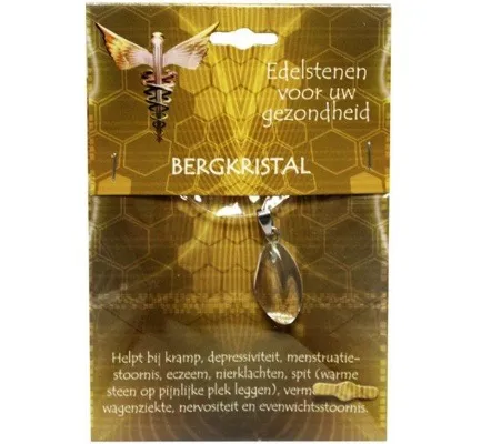 Steengoed Hanger Gezondheidssteen Bergkristal (1 stuk)