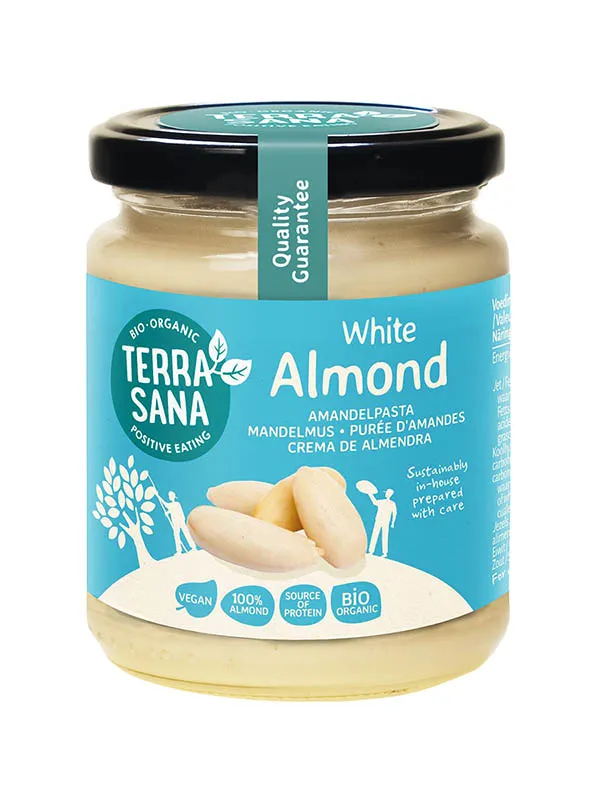 TerraSana Witte amandelpasta bio (250 gr)