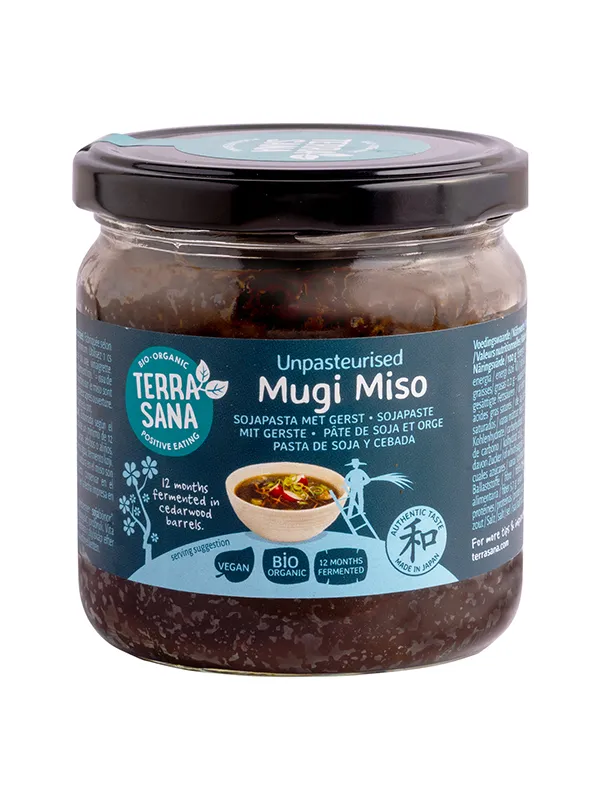 Terrasana Mugi Miso Ongepasteuriseerd Glas Bio (350 gr)
