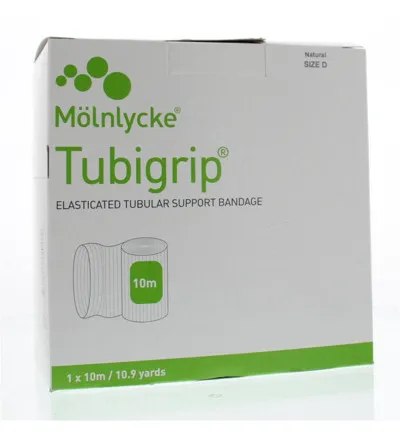 Tubigrip Maat D 10m x 7.5 cm wit 1437 (1 stuk)
