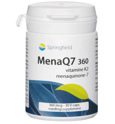 Springfield MenaQ7-360 vitamine K2 360 mcg (30 vega capsules)
