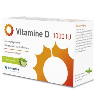 Metagenics Vitamine D 1000Iu (168 tabletten)