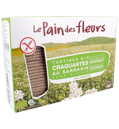 Le Pain Des Fleurs Boekweit Crackers Bio (300 gr)