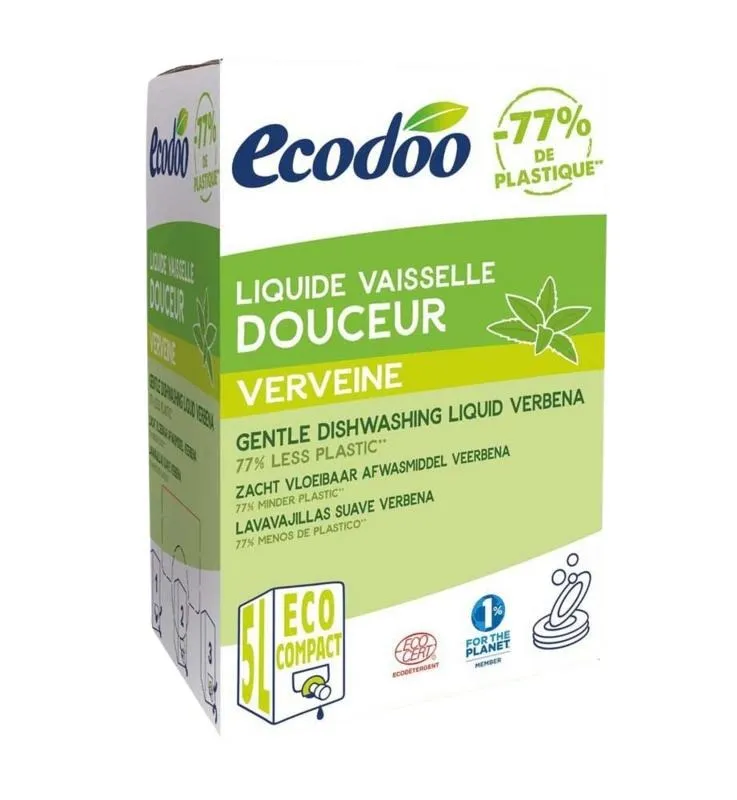 Ecodoo Afwasmiddel Vloeibaar Zacht Navultap Bio (5000 ml)
