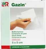 Gazin Gaaskompres 5 x 5 cm steriel  (5 x 2 stuks)