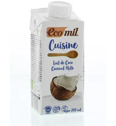 Ecomil Kokosmelk Cuisine Bio (200 ml)