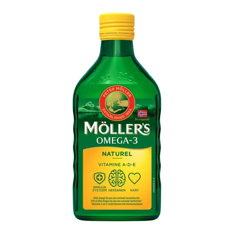 Mollers Omega-3 Levertraan Naturel (250 ml)