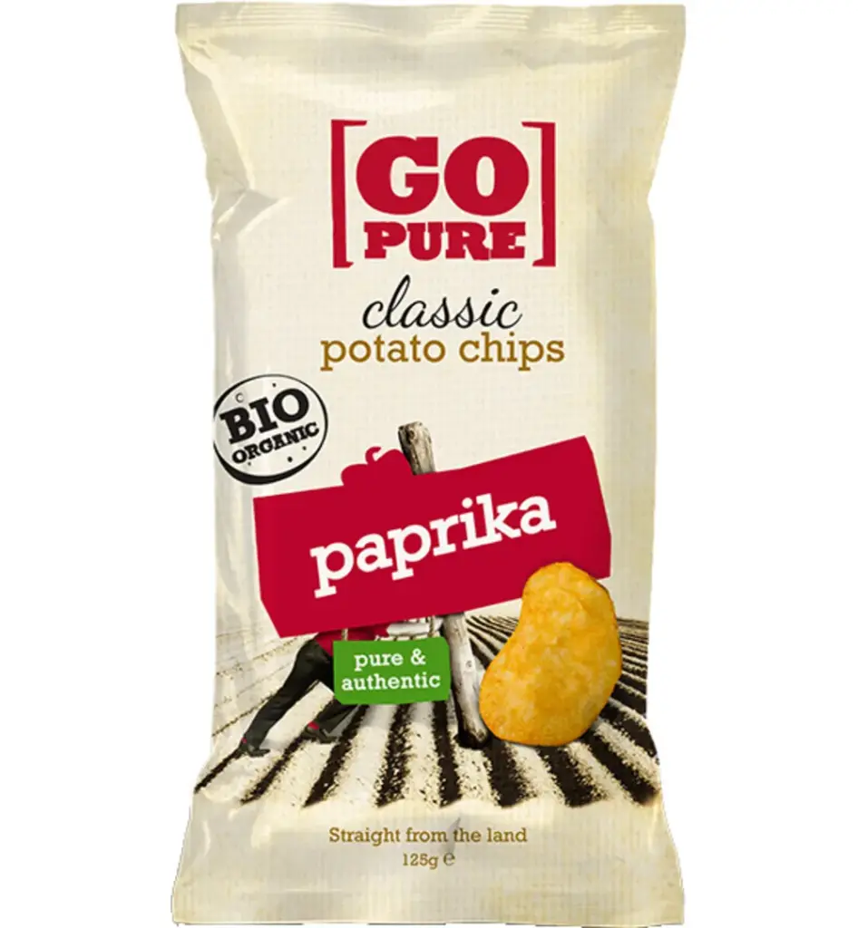 Go Pure Chips paprika bio (125 gr)