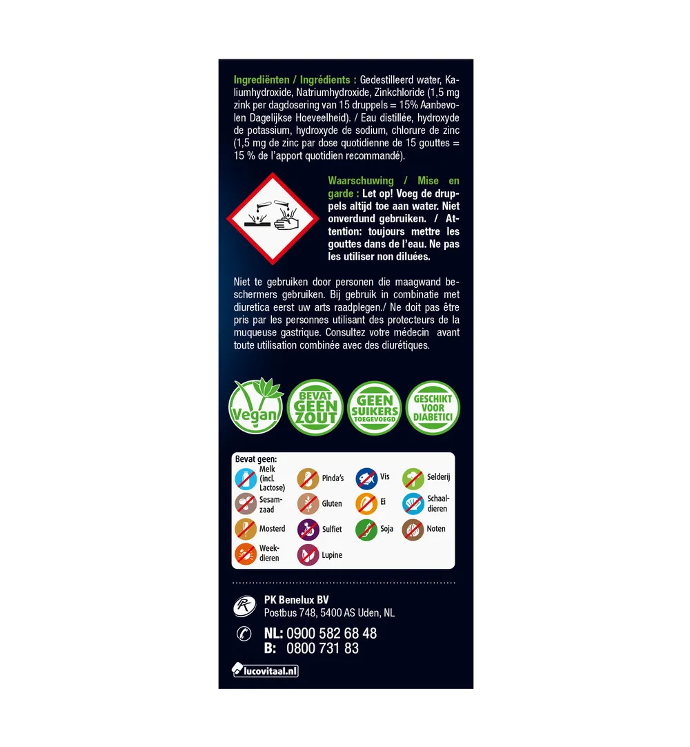 Lucovitaal Zuur Base Balans Druppels (30 ml) - image 3