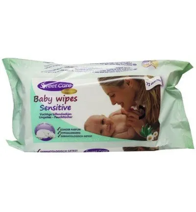 SweetCare Babydoekjes sensitive (72 stuks)