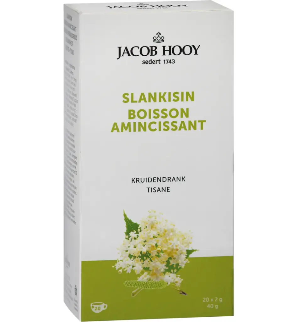 Jacob Hooy Slankisin/Slankheidskruiden Thee (20 stuks)