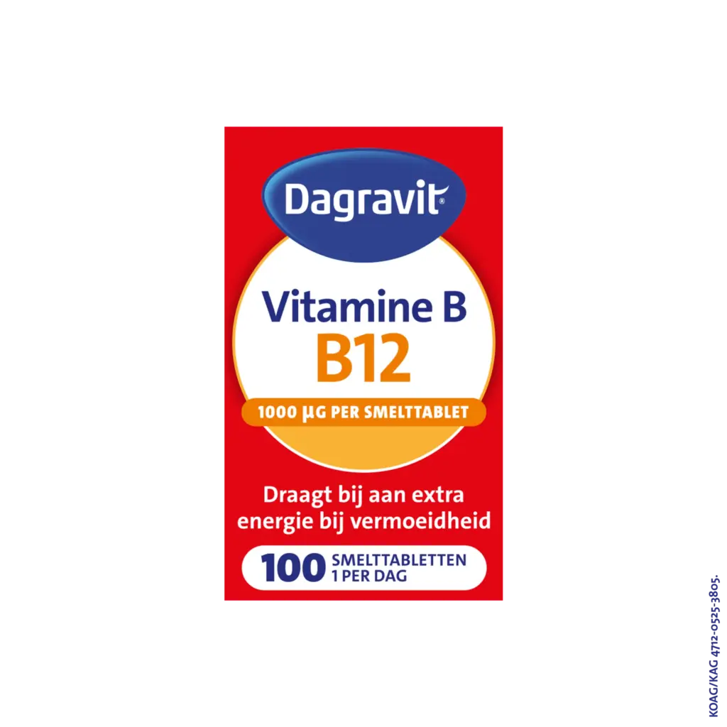 Dagravit Vitamine B12 1000mcg  (100 smelttabletten)