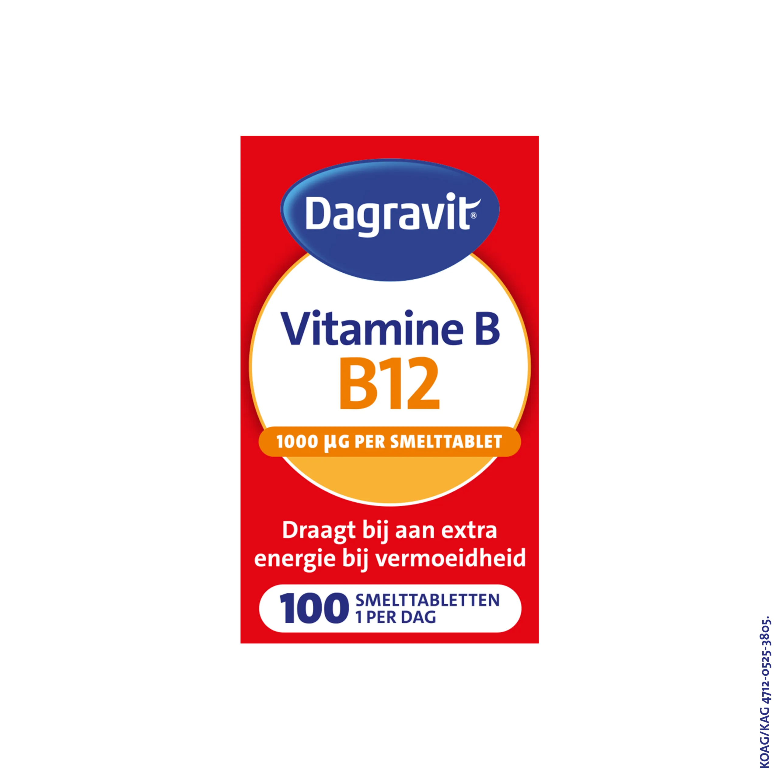 Dagravit Vitamine B12 1000mcg  (100 smelttabletten)