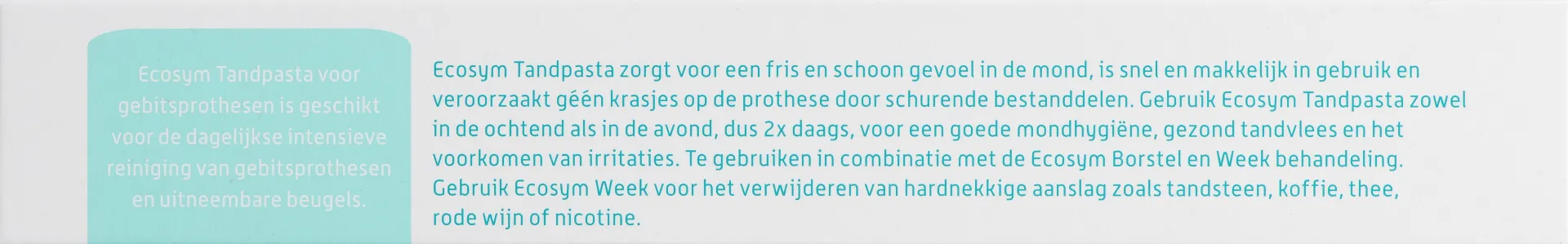 Ecosym Tandpasta voor gebitsprothese (75 ml)