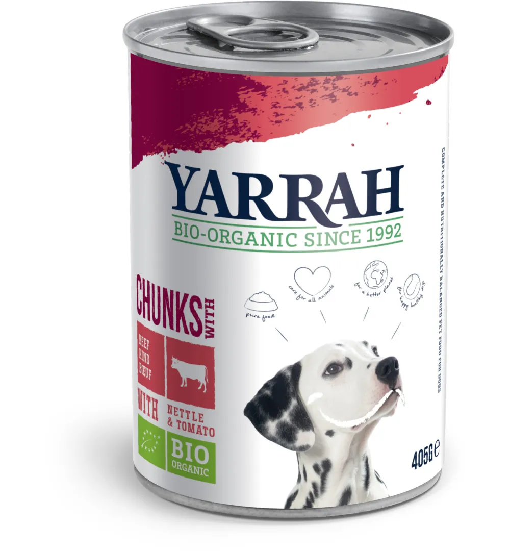 Yarrah Hond Brok Rund In Saus Bio (405 gr)